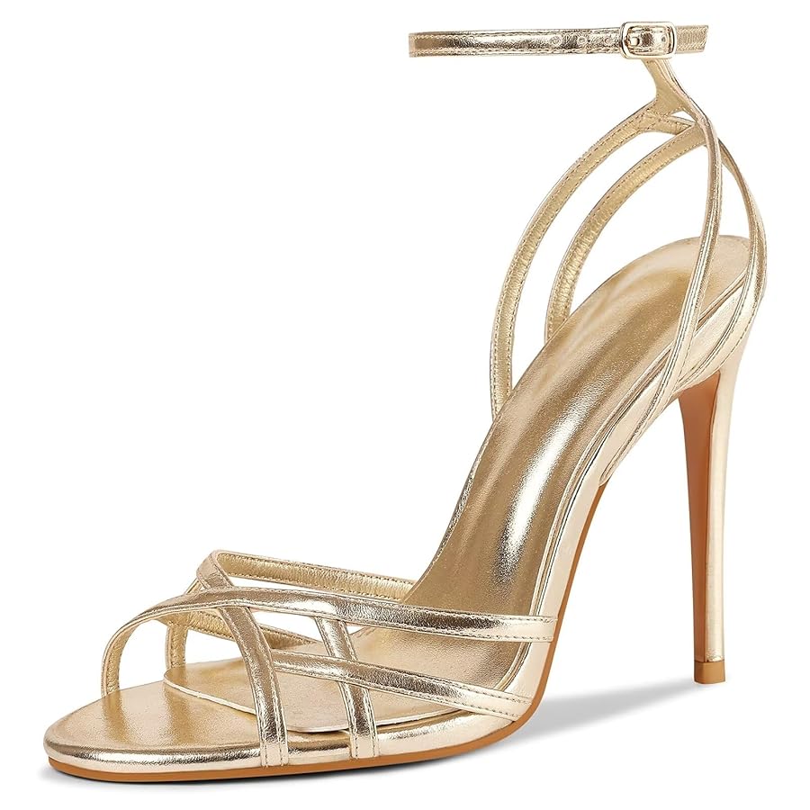 Amazon.com | HOCHFART Womens Strappy Lace up Heels Sandals